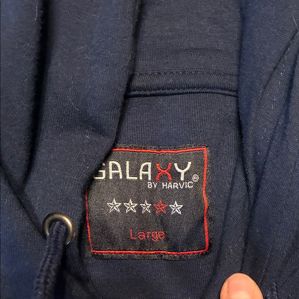 Newport Polo Dark Blue Hoodie Large - Picture 3 of 3